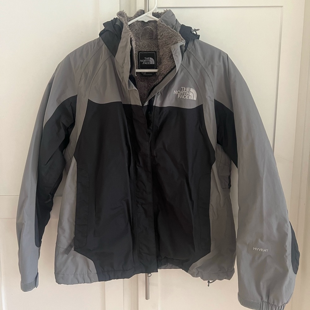 Black & Gray HyVent Parka Jacket | The Northface